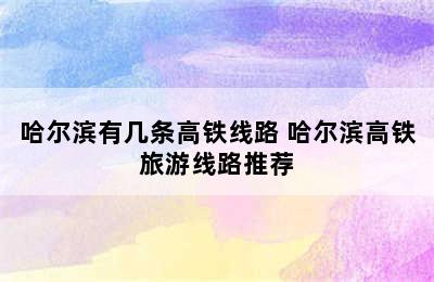 哈尔滨有几条高铁线路 哈尔滨高铁旅游线路推荐